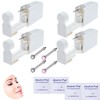 4-Pack Disposable Self Piercing Kit with Built-in Nose Studs, Very