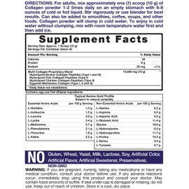 Multi Collagen Powder 16 oz | Type I, II, III, V, X | Hydrolyzed Collagen Peptide Protein Powder | Keto & Paleo Friendly | Unflavored | Non-GMO, Gluten Free | by Horbaach