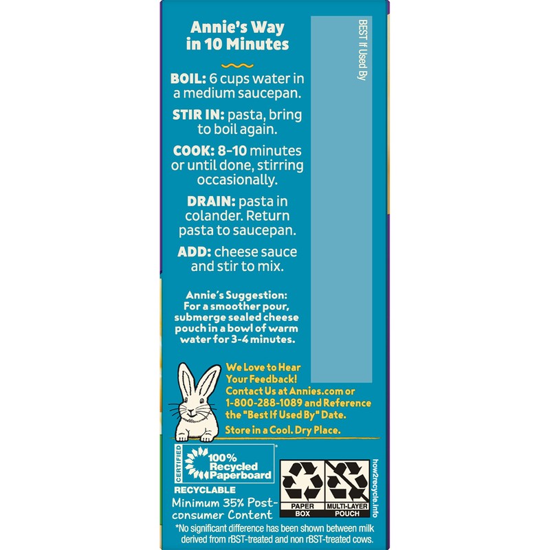Annie's Macaroni & Cheese, Gluten Free Creamy Deluxe & Cheesy