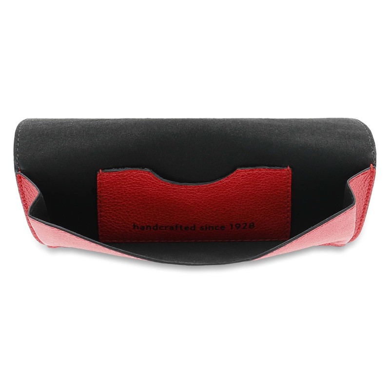 Picard Women's Glasses Case Button Real Leather Medium with Press