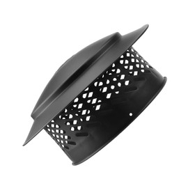 Ankuce Cone Top Chimney Cap, RoundChimney Cover Cap Outside Roof Fireplace Screen Cover Exterior Stove Pipe Topper (Black, 8in)