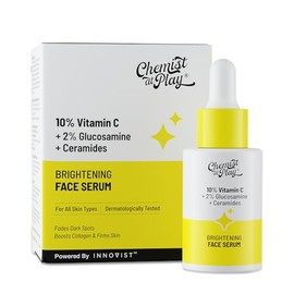 Suero facial con vitamina C al 10% de Chemist At Play | Ilumina y da luminosidad | Atenúa las manchas oscuras | Trata la hiperpigmentación | Equilibra la producción de melanina | Ácido ascórbico