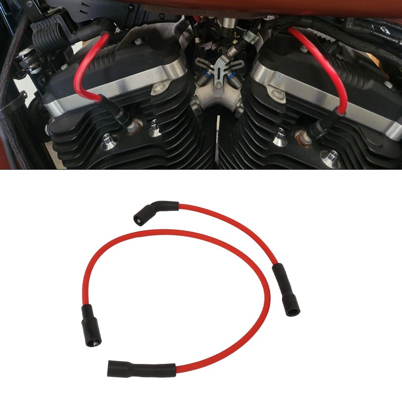 Yctze 2 Pieces 8mm Spark Plug Cable Set, Spark Plug