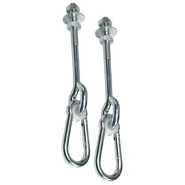 Set of 2 Swing Hook Screw – Hook M12 x 160 mm, for Wood Thickness bis. Approx. 140 mm