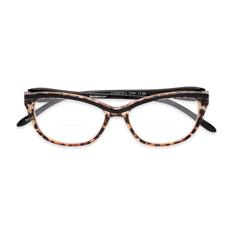 Readers.com Reading Glasses: The Ambrosia Bifocal cat-eye Style for female