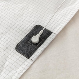 Grounding Sheet with Grounding Cord Nature Organic Cotton Silver Fiber Conductive Fabric Wellness Keep Good Sleep (76X80 inch)