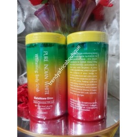 Pure indian White. SCRUB.  Whitening Body Scrub Glutathion Glow. 500ml X 1