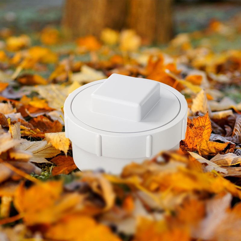 Oblectatio 3" PVC Sewer Cleanout Adapter with Plug Pipe Fitting