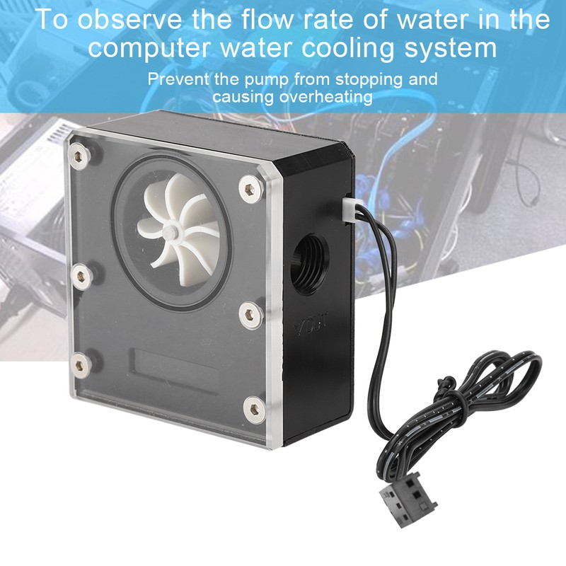 WDXS T4 Computer PC Water Cooler Dual Temperature Monitoring LCD