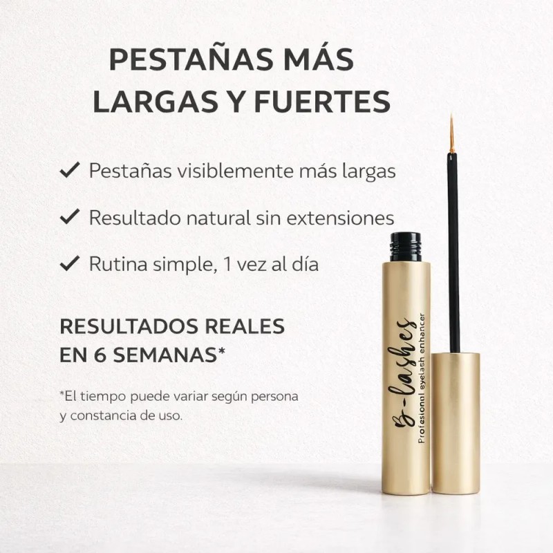 B-lashes Suero Crecimiento Pestañas Largas Origen Natural