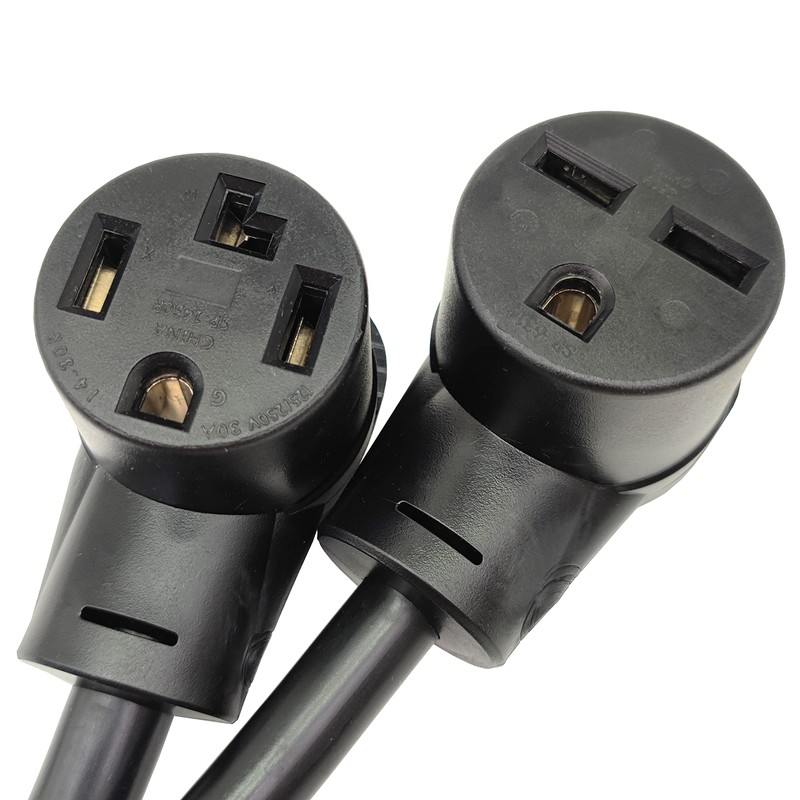 Parkworld 64309 NEMA 14-30P to 6-30R Splitter Cord, NEMA 14-30