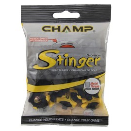 Champ Unisex's Golf Stinger 22 Plus Key Soft Spike-Black, Small, Multicolour, Standard 75610