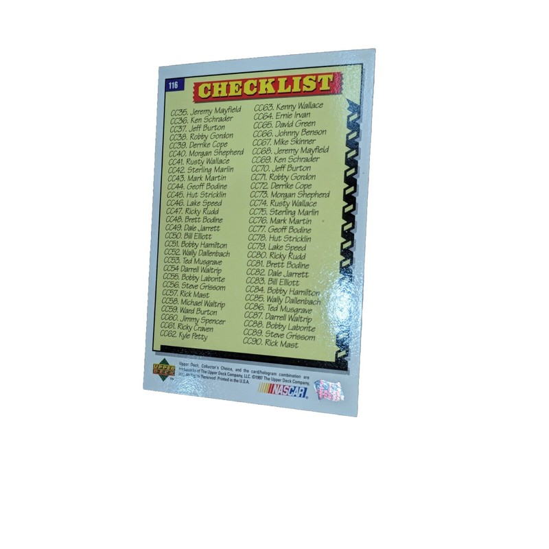 1998 Upper Deck Collector's Choice Checklist Checklist Slick Tips 4