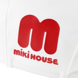 Miki House Swim Cap Swimming Hat Logo Pool Swimming UV Protection Made in Japan Baby Swimming Leisure Boys Girls Baby Kids Kids Kids 12-9103-497 Free (18.9 - 22.0 inches (48 - 56 cm) White