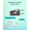 TabTime Metal Pill Cutter for Small Pills Tablets with Transparent