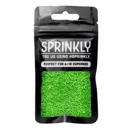 SPRINKLY - Glimmer Sugar Strands - Green - 30g