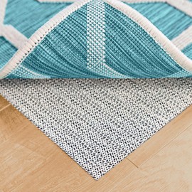 Ninja Extra Thick Rug Pad Gripper for Hardwood Floors, 5x8 FT, Slip Resistant Grip Pads for Hard Surfaces, Adds Cushion and Maximum Protection, Keeps Area Rugs and Carpets Safe and in Place on Floor