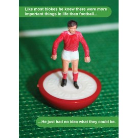SUBBUTEO SU001 More Important Things In Life Than Football Birthday Card Multi Colour