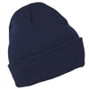 Gelante Gorro de invierno unisex con puños, Azul Marino, Talla