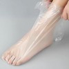 Large Capacity 100-Count Disposable Foot Pack Plastic Covers for Hygienic Foot Baths and Foot Masks Consumables 6ea