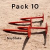 NsyStake 10 Pack Orange Survey Stake Survey Markers Property Yard