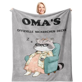 Bawzoey Best Grandma Gift Blanket 1.3 x 1.5 m, Gifts for Grandma Birthday, Mother's Day Gifts, Super Soft Flannel Blanket