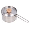 1000ml Camping Pot Stainless Steel Portable Outdoor Tea Coffee Pot