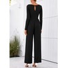 PRETTYGARDEN One Piece Jumpsuits for Women Dressy Casual Long Sleeve