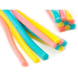 Pull-Apart Strawberry Blast Licorice Candy – 50-Piece Easter Pastel Bulk Pack, Perfect for Basket Stuffing, Spring Treats, Snack Size Chewy Candy, Individually Wrapped