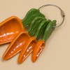 WAYUTO Set of 4 Ceramic Measuring Spoons Baking Measuring Scoops