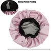 SENGTERM Kids Satin Bonnet Double Layer Wide Elastic Band Sleep