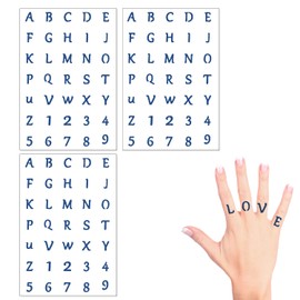 Doyime 3 Piece Set of 3 Henna Tattoo Stickers Tattoo Stickers Waterproof Long Lasting Easy to Apply Cute, Stylish, Women's, Men's, Silver, Set of 30