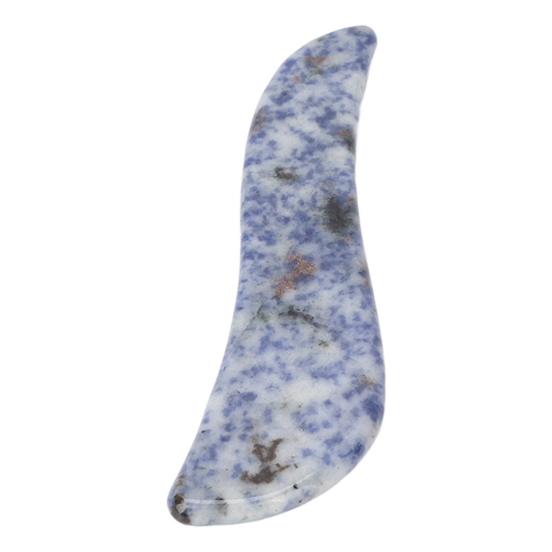 Portable Gua Sha Board Blue Jade Stone Facial Gua Sha