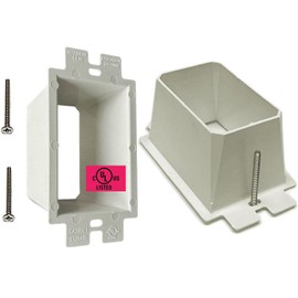 iMBAPrice IMBA-BE1 (UL Listed) 1-Gang Non-Metallic Electrical Power Outlet Box Extender for Power Switch Receptacles Accessories, 1-Pack