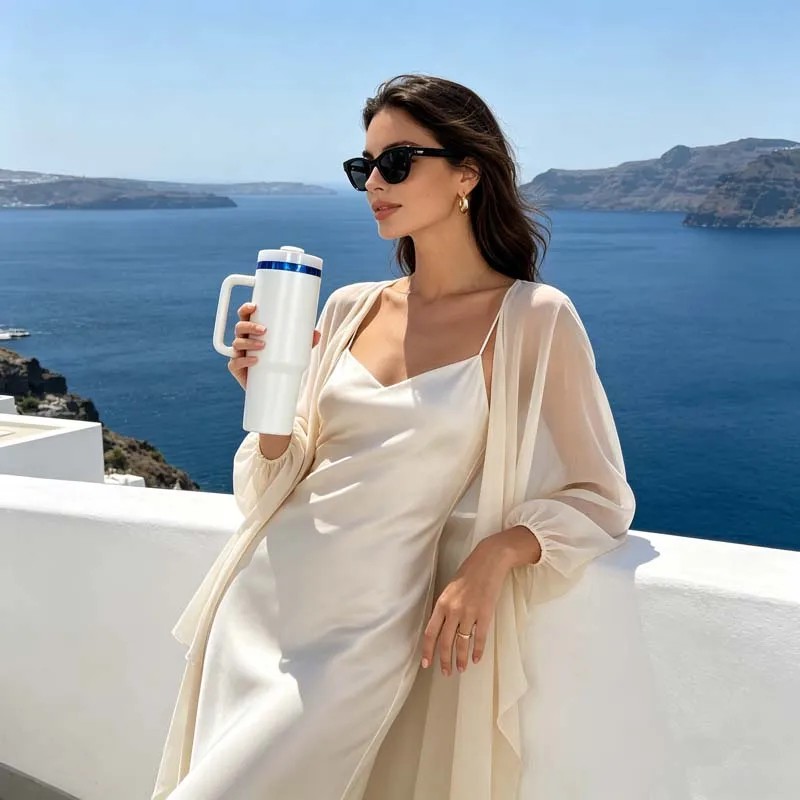 40 Oz H2.0 Dishwasher Safe Insulated Cup 40oz Water Flask