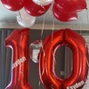 Number 70 Balloons, Red 70 Number Balloons, 40 Inch Red