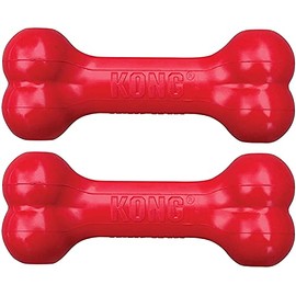 Goodie Bone - Durable Rubber Chew Bone, Treat Dispensing Dog Toy, 2 Count