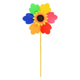 M METERXITY 1 Set Wind Spinner - 29.5 Inch Pinwheels for Yard and Garden,Apply to Garden Decor/Yard Decorations Outdoor/Backyard Decor/Yard Art (Rainbow Windmill)