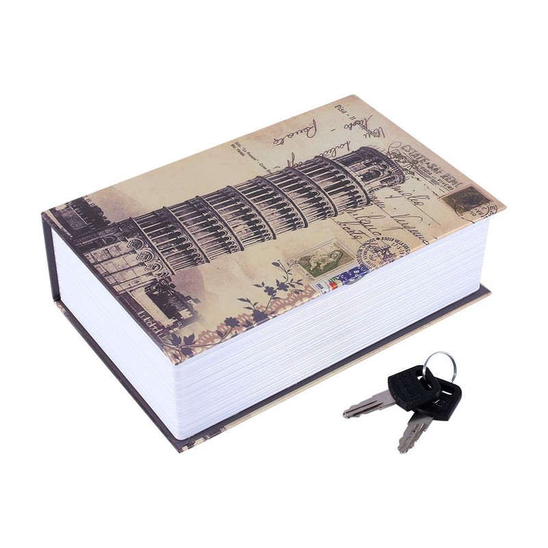 Hidyliu Book-shaped Safebox Security Book Box Secret Book-shaped Storage Box