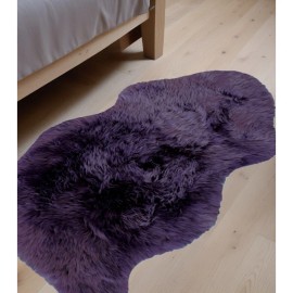 Homeroots 2' X 3' Purple New Zealand Natural Sheepskin Rug