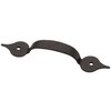 3-1/4" Hammered Steel Pull Black