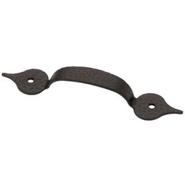 3-1/4" Hammered Steel Pull Black