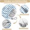 Zewurtuw 2 PCS Shower Cap Adjustable Reusable Double Waterproof Layer