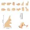 Aolso Wooden Cabinet Knobs, 12PCS Animal Shape Furniture Pull Handle