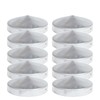10 x Round Post Caps, Diameter 81 mm, Made of