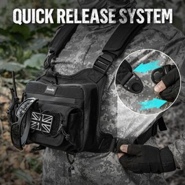 Jueachy Chest Bag For Men: Tactical Running Chest Vest Utility Chest Rig EDC Pouch Pack for Running Hiking Travel