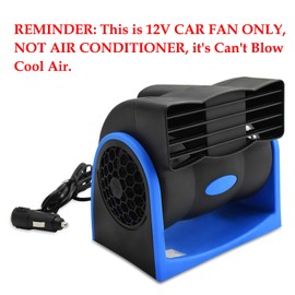 YOUGUOM 12V Car Fan, Auto Vehicle RV Powerful Ventilation Electric Car Fans with Cigarette Lighter Plug for SUV