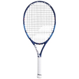 Babolat, Tennis Racket Model Drive Junior One Size Blue Lightweight Handle Designed for Small Hands Stringing Plan 16 x 19 or 16 x 17 Graphite and Aluminium Children from 125 - 135 cm