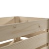 WooDeeDoo Small Wooden Storage Slatted Crate Box | 24.5 x