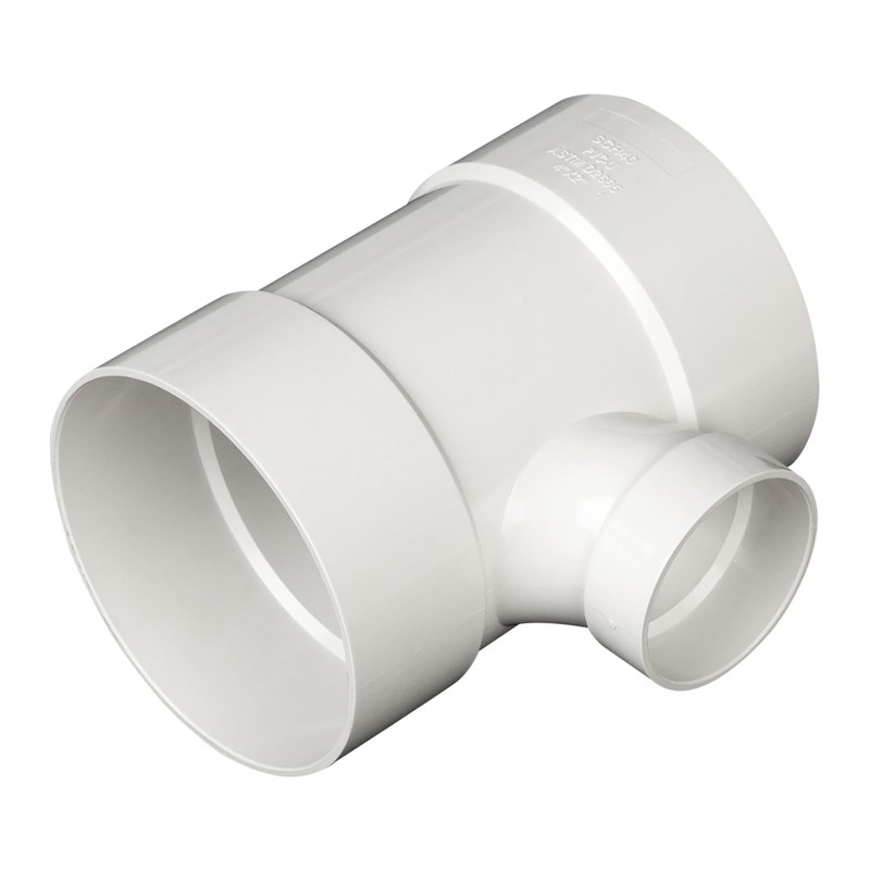 4"X4"X2" PVC DWV Sanitary Reducer TEE for Drain Waste and